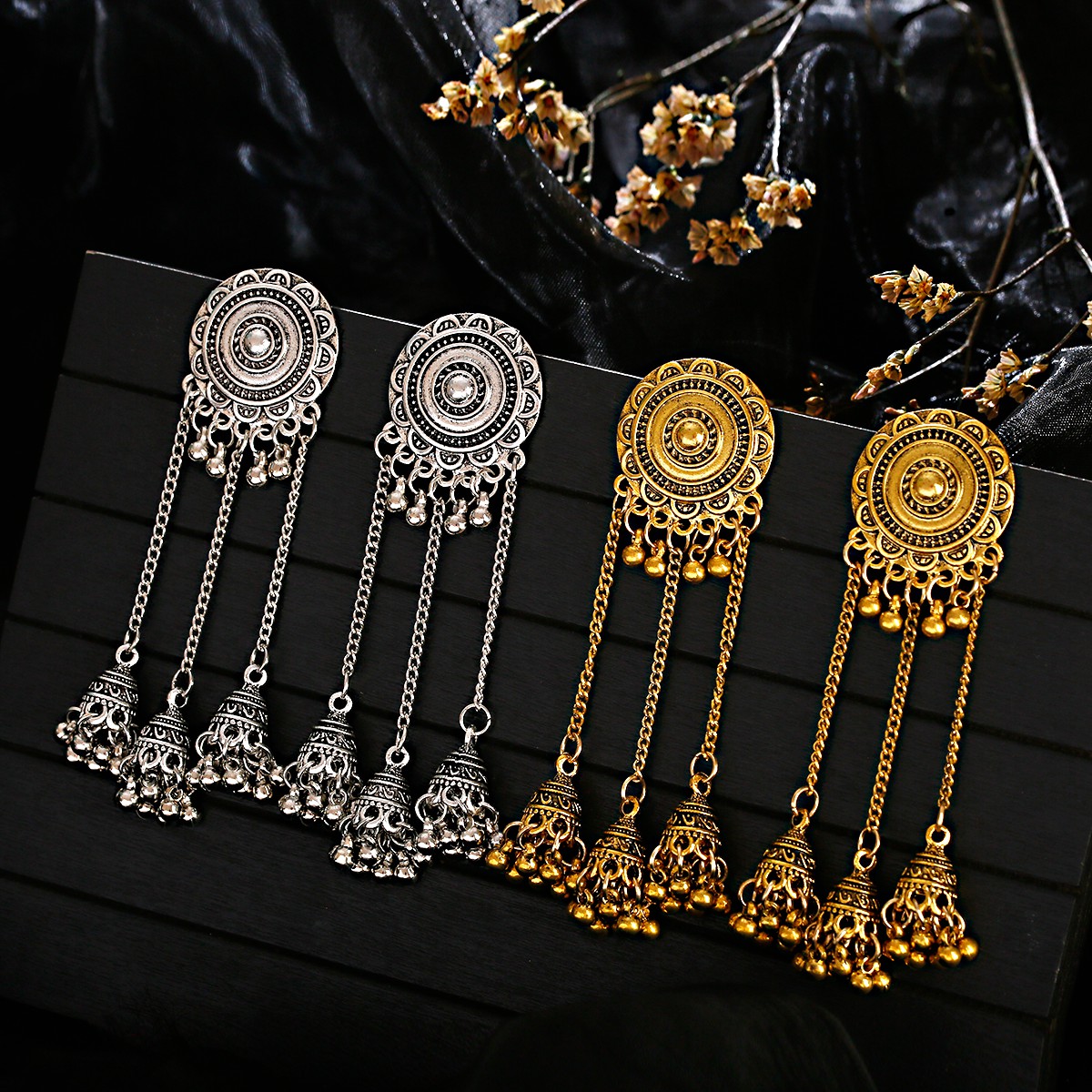 Ethnic Vintage Round Flower Lo - Ethnic Indian Fashion incelemesi ve fiyatı