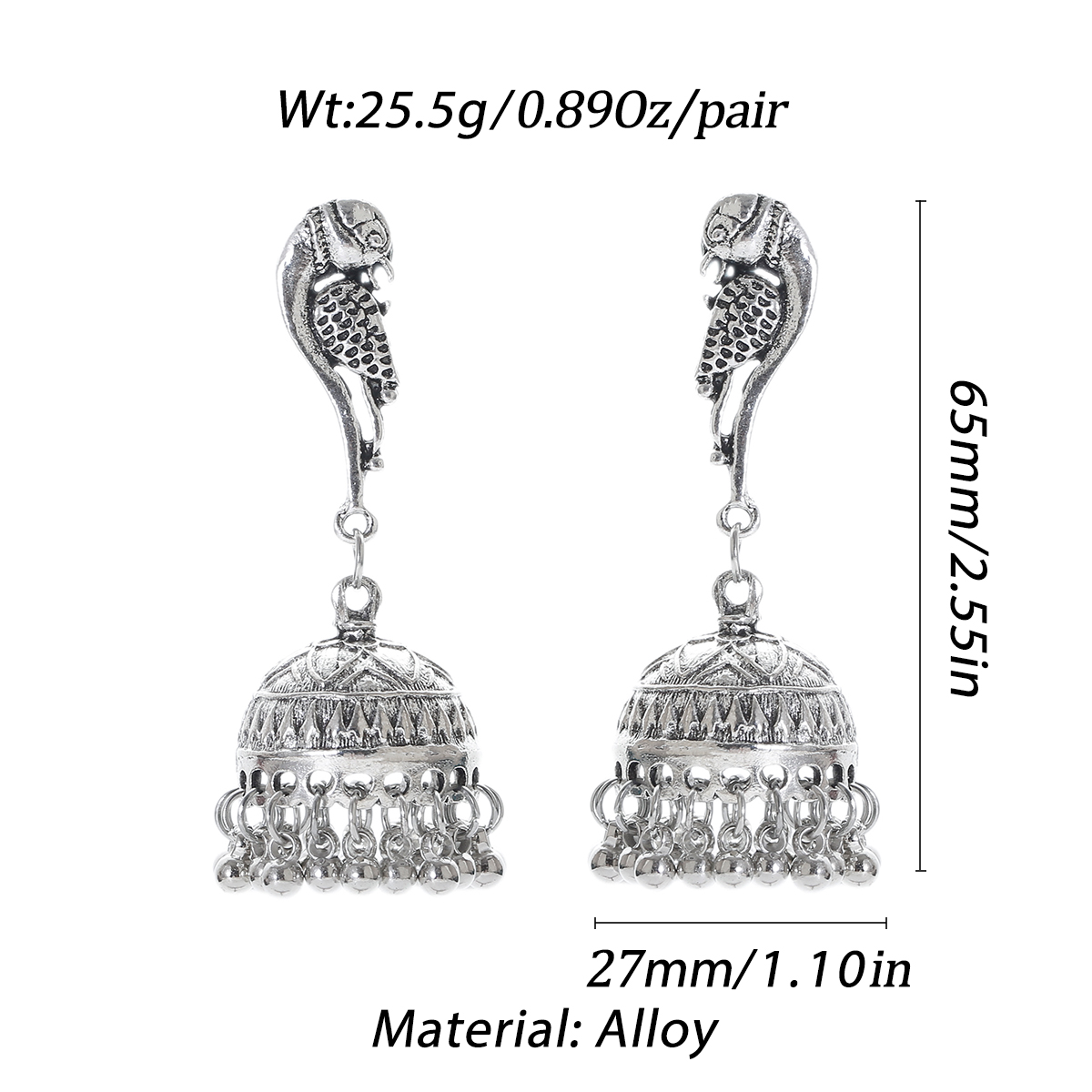 Ethnic Silver Color Peacock Be - Ethnic Indian Fashion incelemesi ve fiyatı