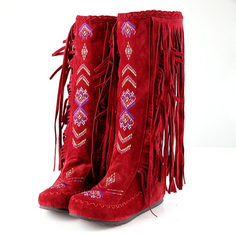 Tassel Boots Handmade Embroide - Ethnic Fashion For Women incelemesi ve fiyatı