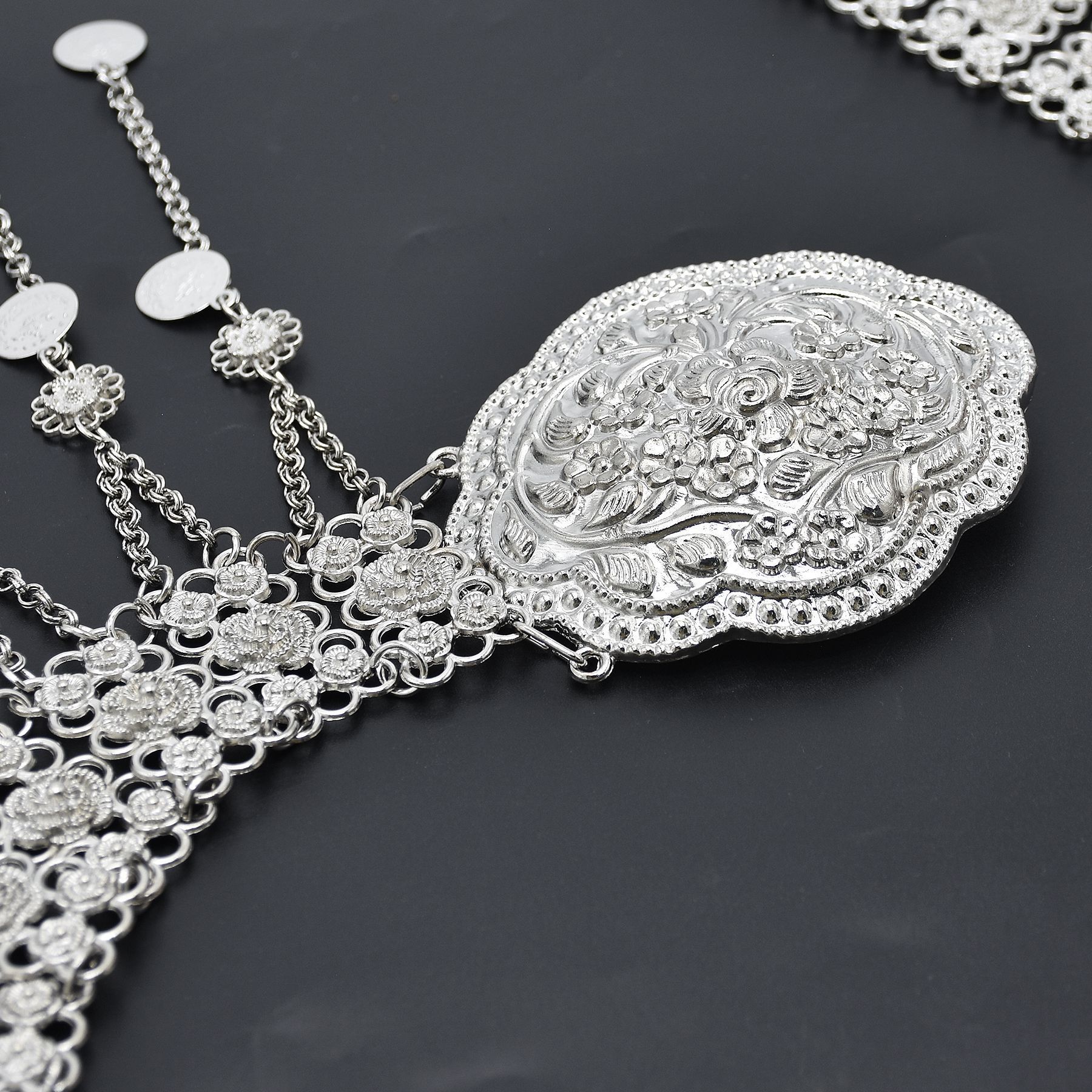 Silver Plated Moroccan Caftan  - Ethnic Indian Fashion incelemesi ve fiyatı
