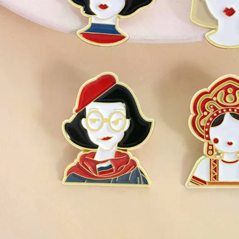 2PCS Cartoon Russian Girls Cha - Ethnic Fashion Images incelemesi ve fiyatı
