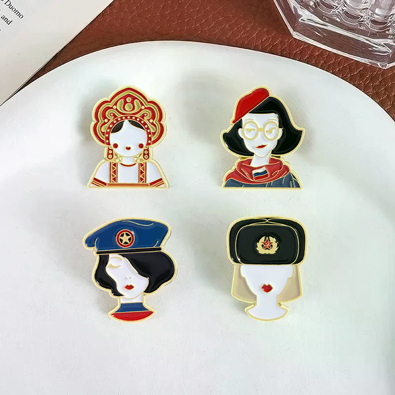 2PCS Cartoon Russian Girls Cha - Ethnic Fashion Images incelemesi ve fiyatı