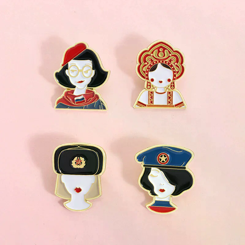 2PCS Cartoon Russian Girls Cha - Ethnic Fashion Images incelemesi ve fiyatı