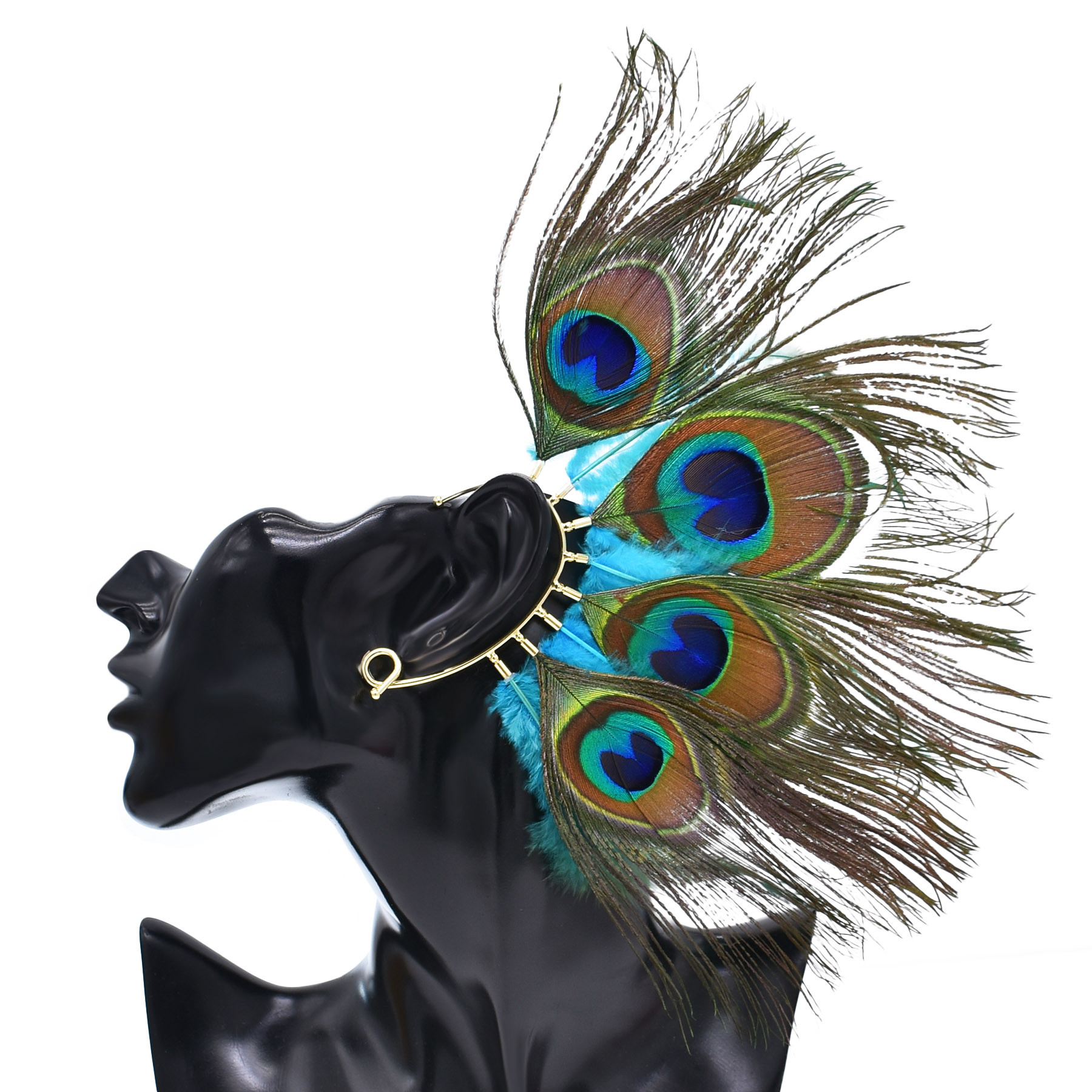 Peacock Feathers Women Ear Cuf - Ethnic Indian Fashion incelemesi ve fiyatı