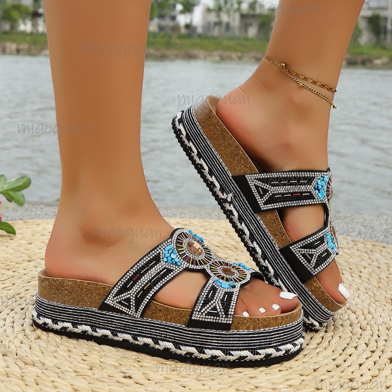 Bohemian Rhinestone Platform S - Ethnic Fashion For Women incelemesi ve fiyatı