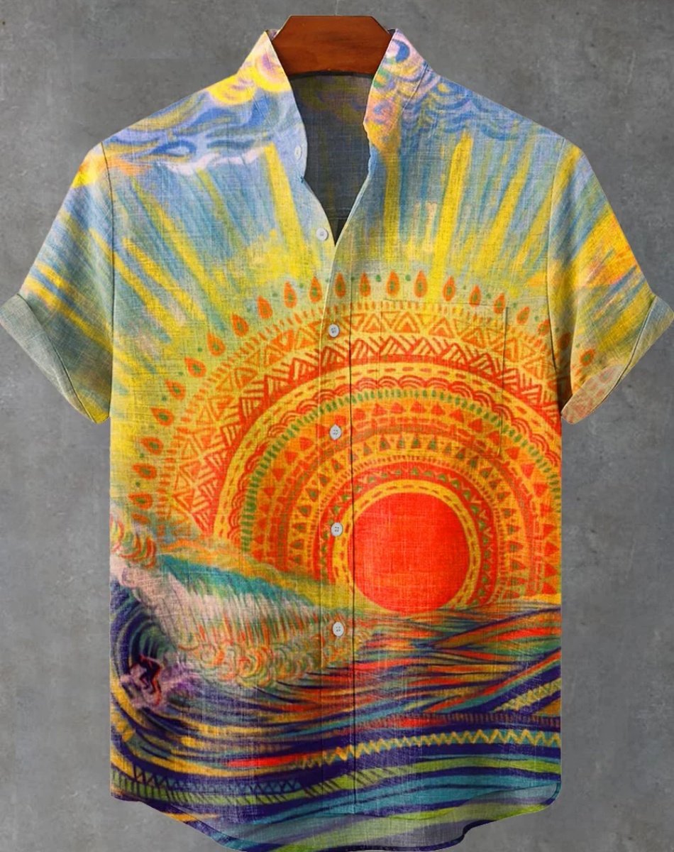 New Ethnic Style Sunset 3D Pri - Ethnic Fast Fashion incelemesi ve fiyatı
