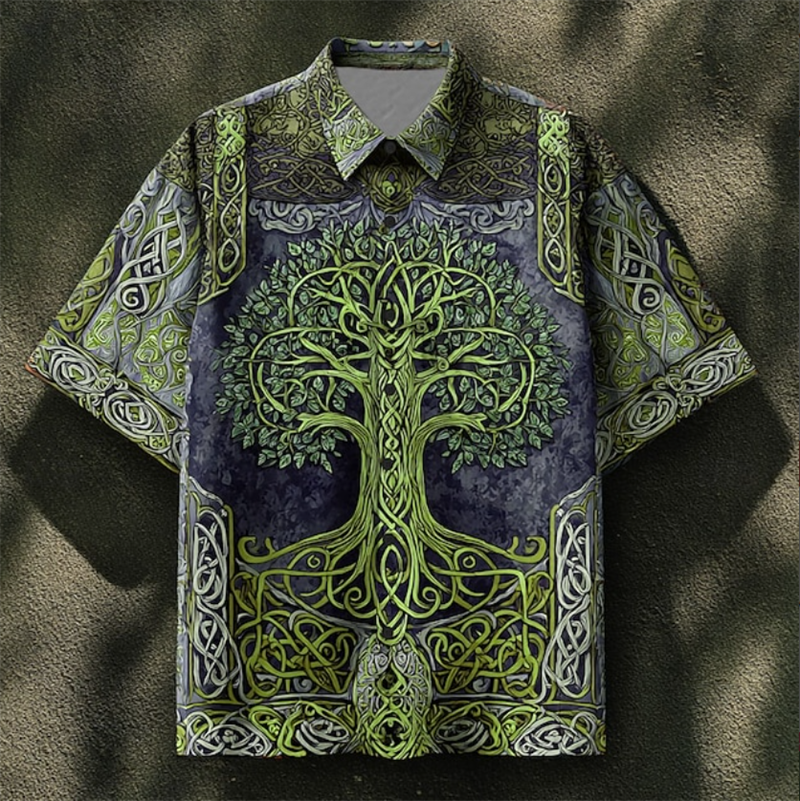 Vintage Men's Shirt Short Slee - Ethnic Fashion World incelemesi ve fiyatı