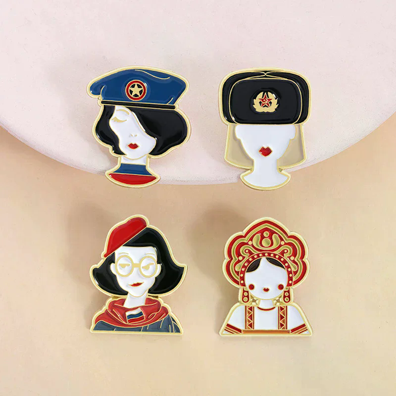 2PCS Cartoon Russian Girls Cha - Ethnic Fashion Images incelemesi ve fiyatı