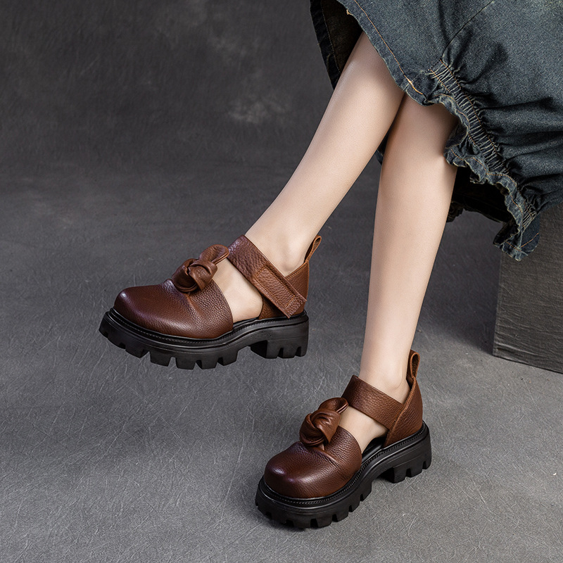 5cm Ethnic Knot Platform Wedge - Ethnic Fashion For Women incelemesi ve fiyatı