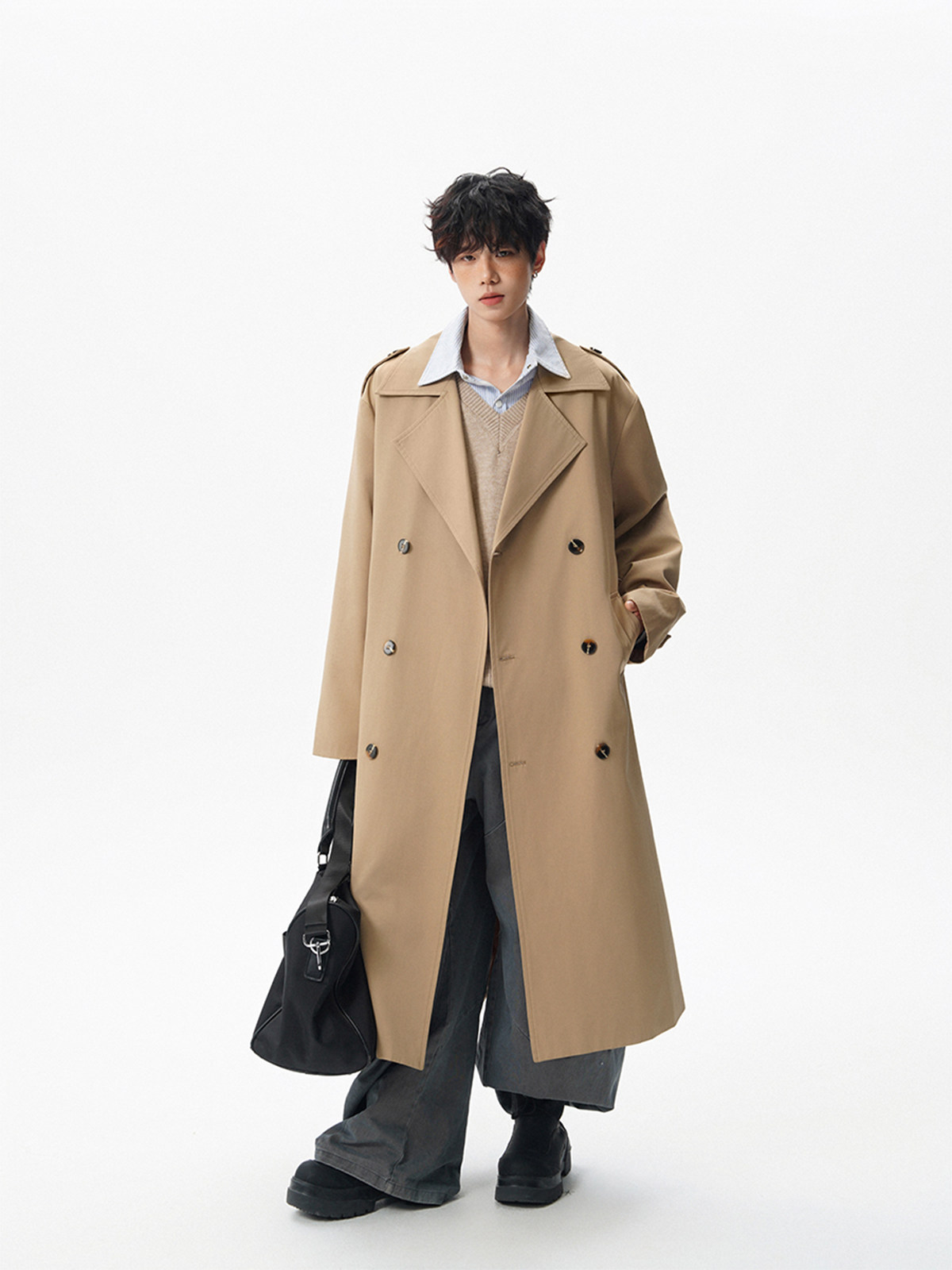 Trench Grey Coat Mens World Va - Ethnic Fashion World incelemesi ve fiyatı