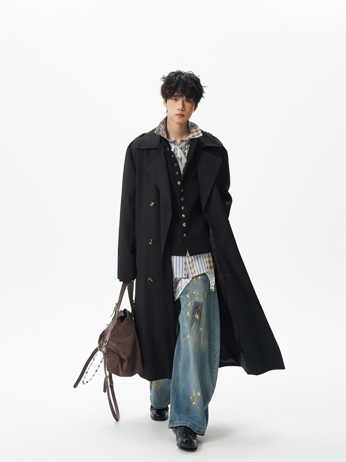 Trench Grey Coat Mens World Va - Ethnic Fashion World incelemesi ve fiyatı