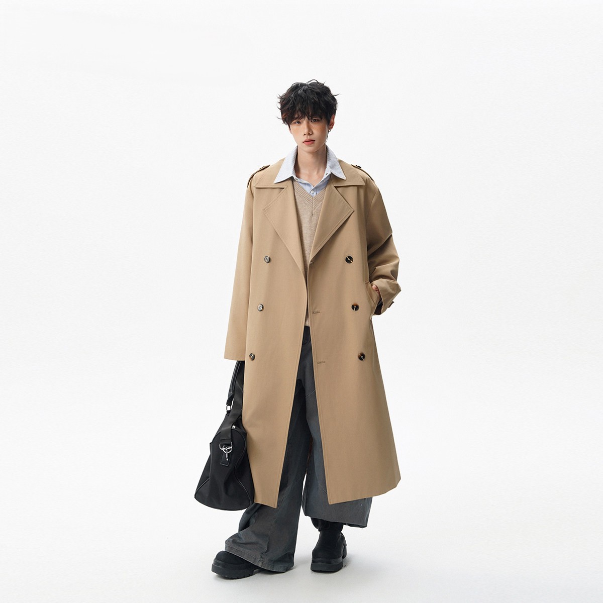 Trench Grey Coat Mens World Va - Ethnic Fashion World incelemesi ve fiyatı