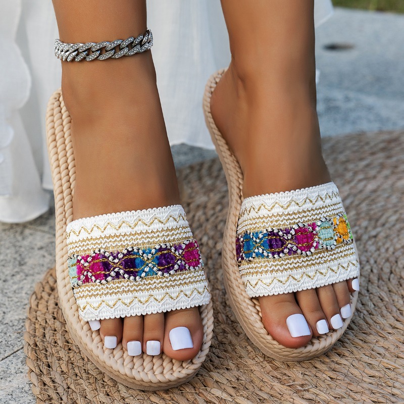 Women's Outdoor Flat Sandals D - Ethnic Fashion For Women incelemesi ve fiyatı