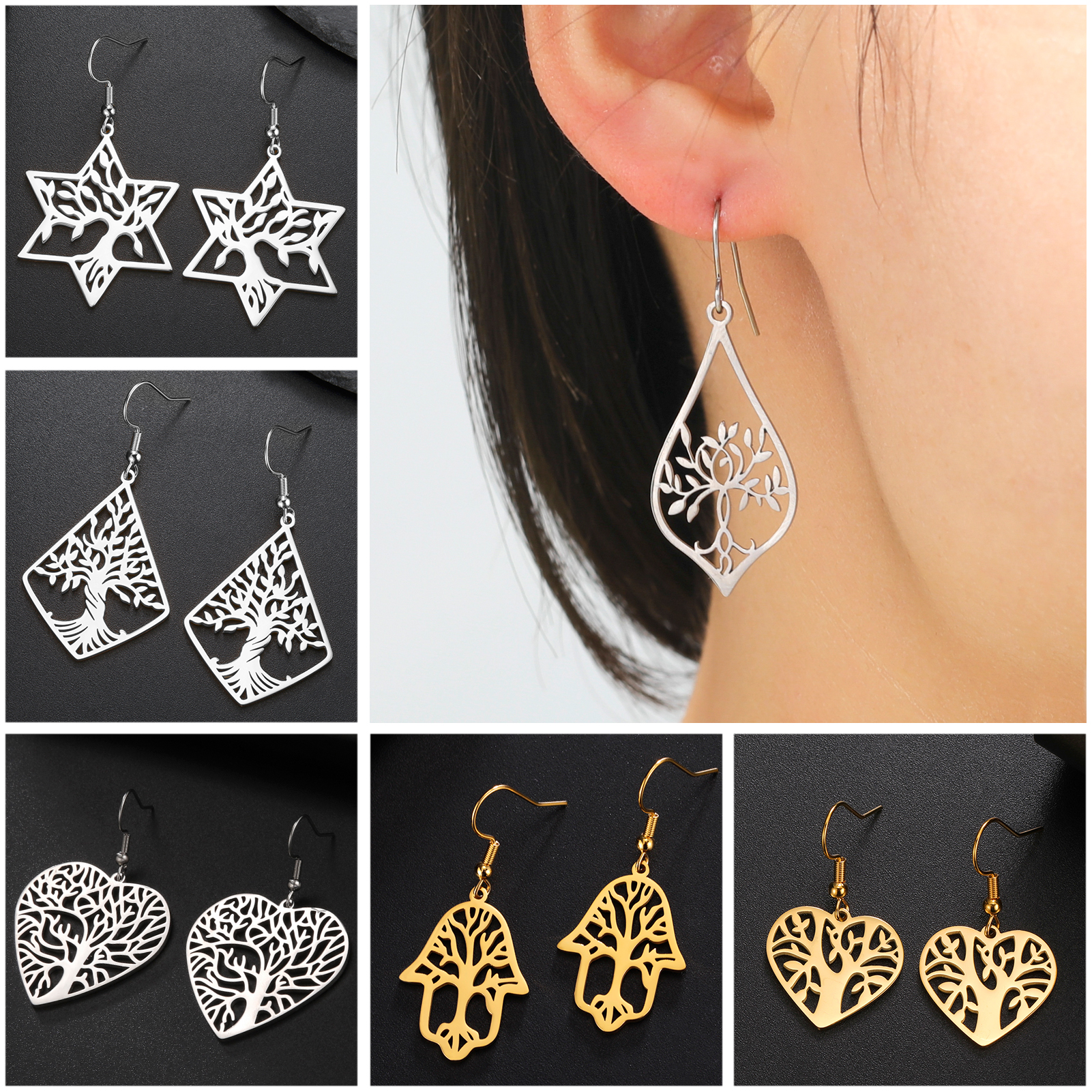Unift Ethnic Tree of Life Earr - Ethnic Fashion World incelemesi ve fiyatı