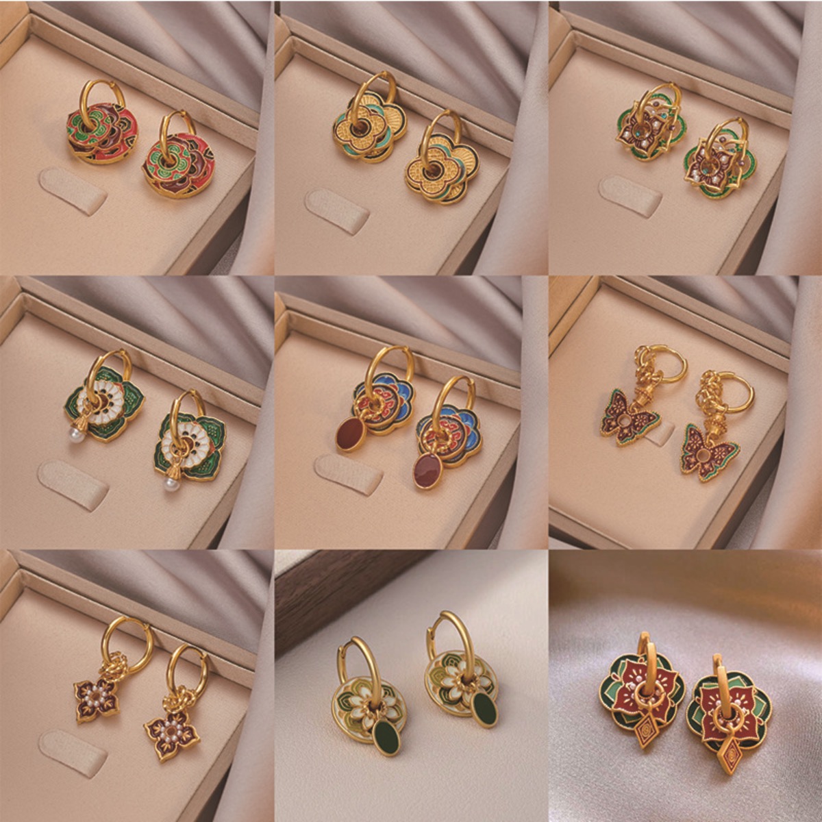 Ethnic Chinese Colorful Enamel - Ethnic Fashion Way incelemesi ve fiyatı