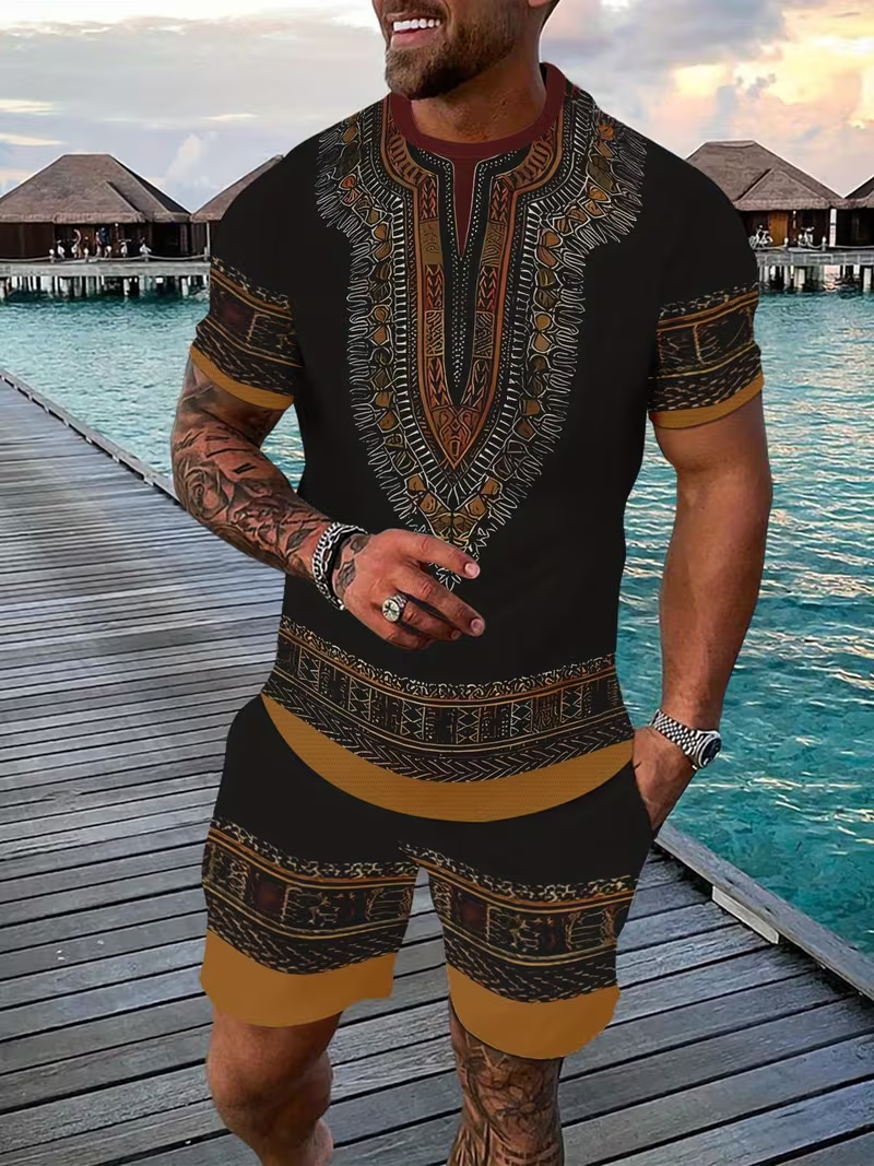 New Men's Suits African Dashik - Dashiki Shirt Men incelemesi ve fiyatı