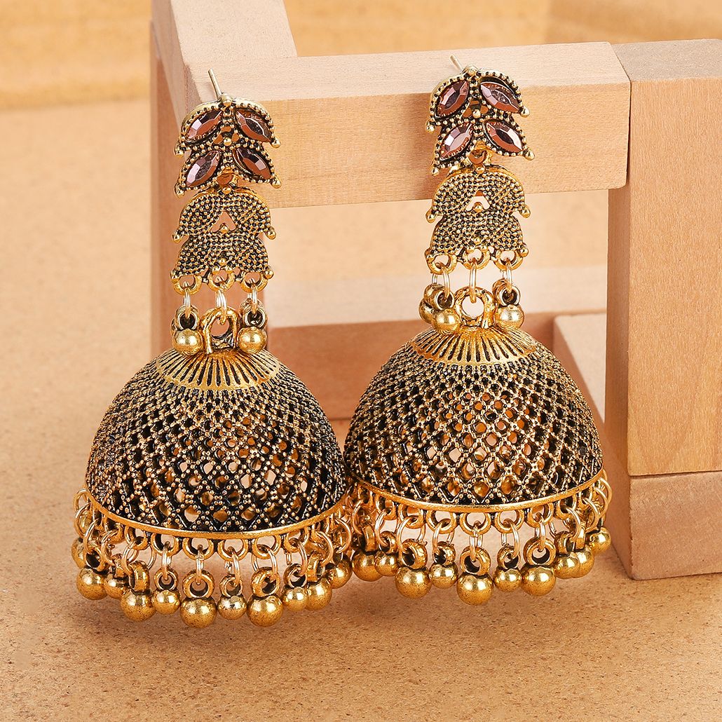 Ethnic Gold Color Big Bell Dan - Ethnic Indian Fashion incelemesi ve fiyatı