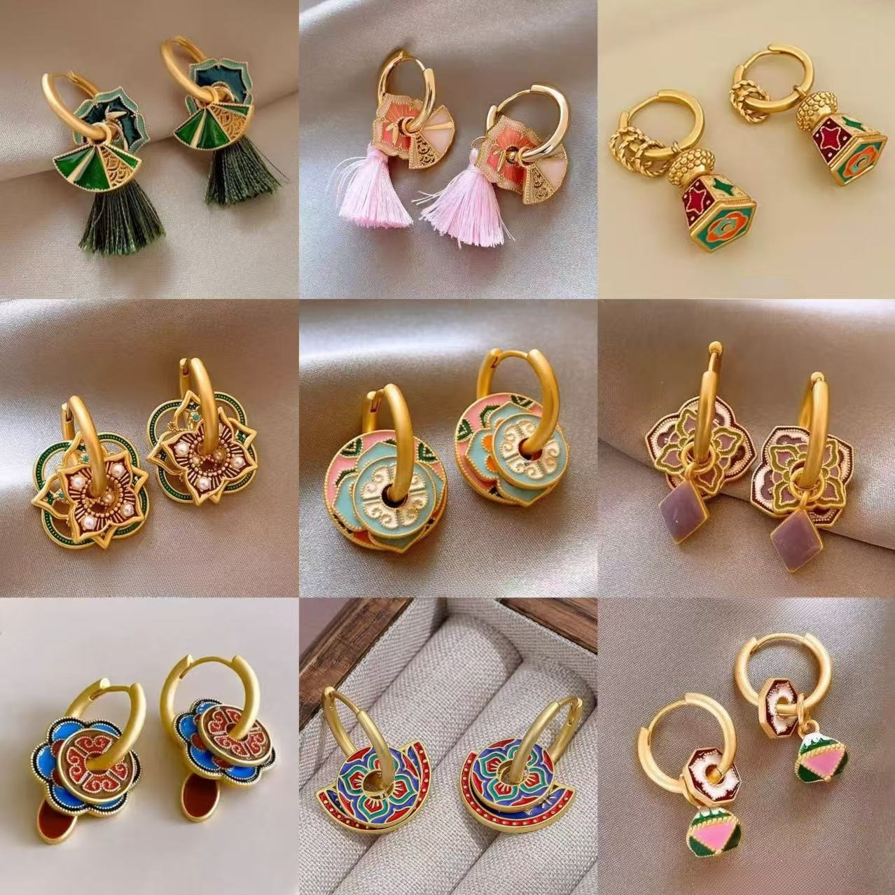 S925 New Chinese-style Earring - Ethnic Fashion Way incelemesi ve fiyatı