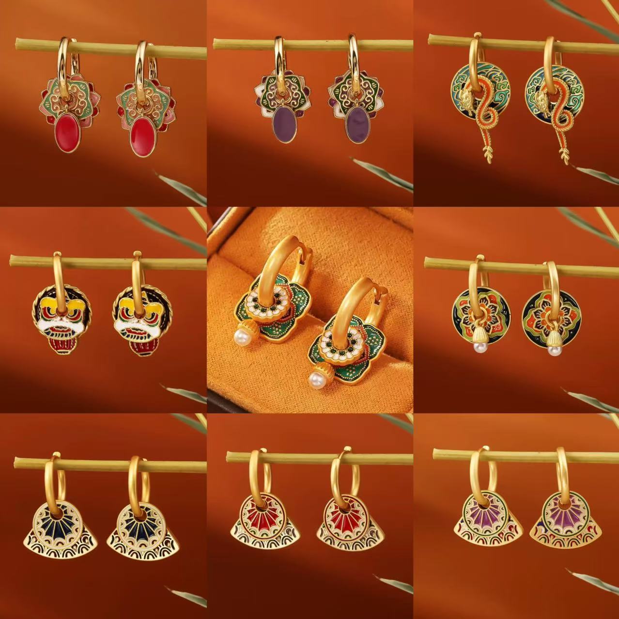 S925 New Chinese-style Earring - Ethnic Fashion Way incelemesi ve fiyatı