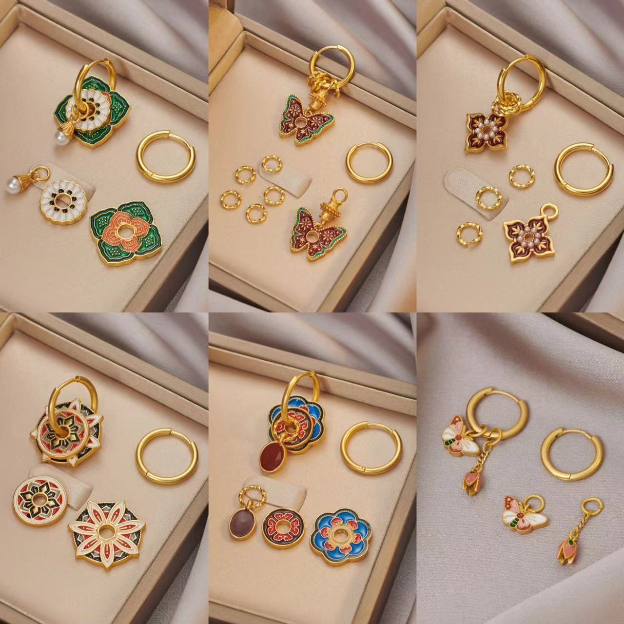 Vintage Chinese Colorful Ename - Ethnic Fashion Way incelemesi ve fiyatı