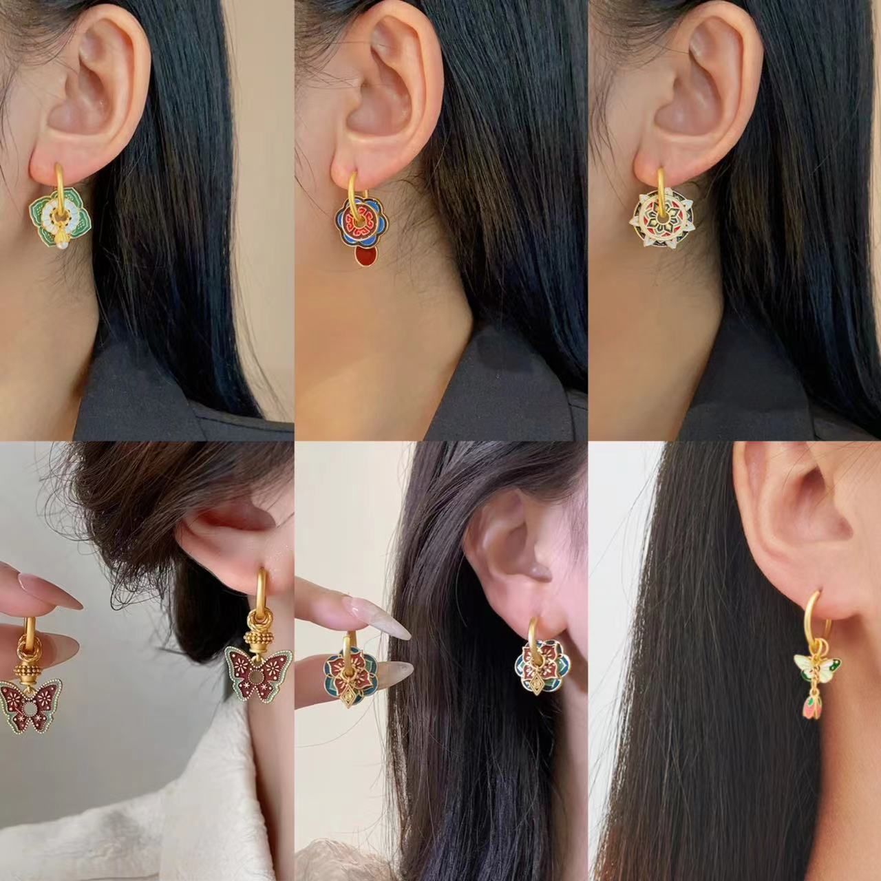 Vintage Chinese Colorful Ename - Ethnic Fashion Way incelemesi ve fiyatı