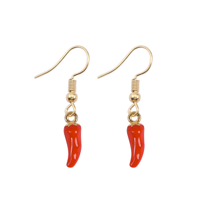 Cute Red Pepper Earrings Pendi - Ethnic Fashion Sale incelemesi ve fiyatı