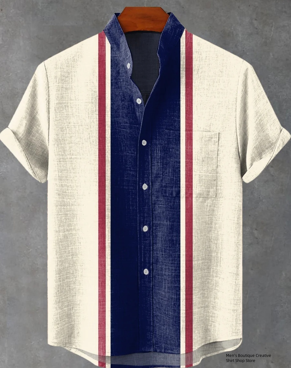 New Linen Men's 3D Ethnic Patt - Ethnic Fast Fashion incelemesi ve fiyatı