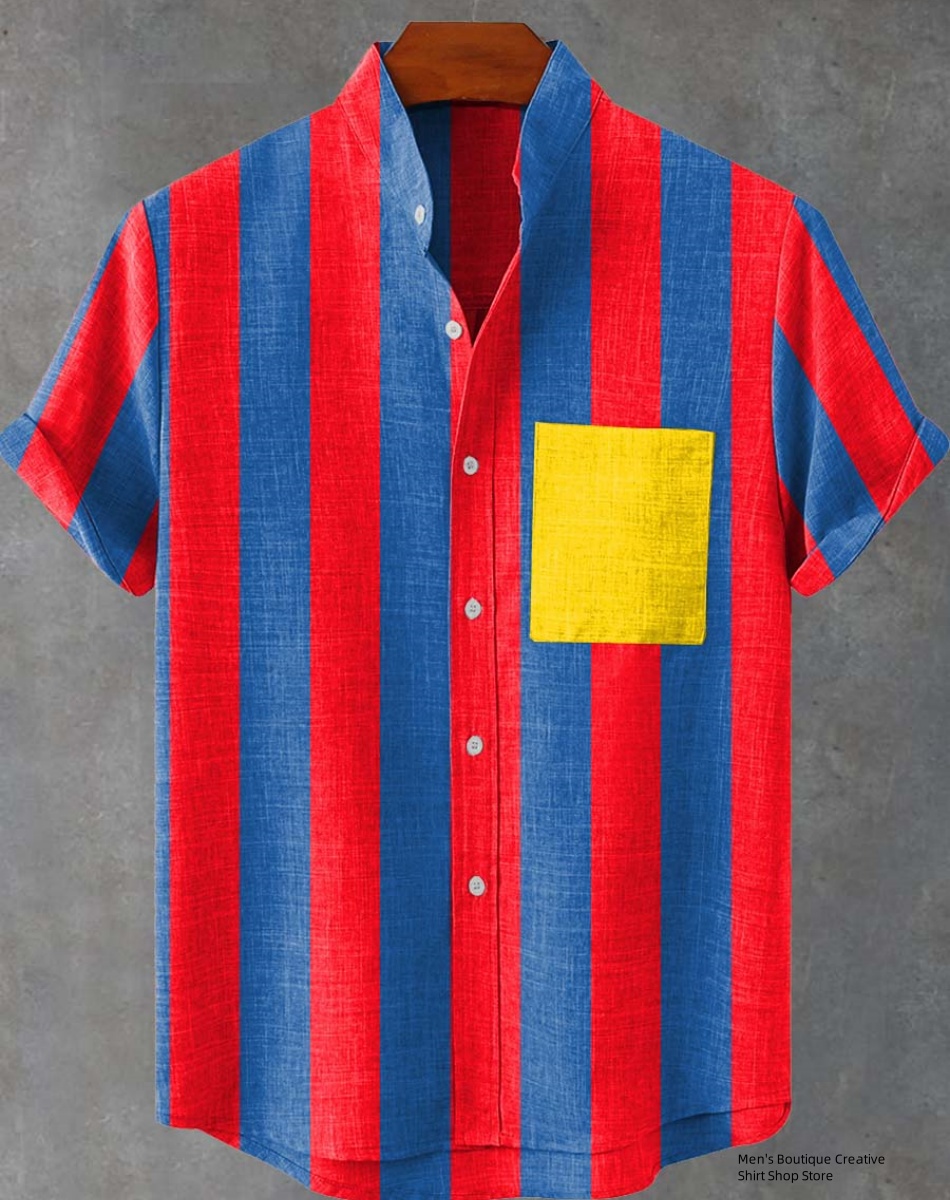 New Linen Men's 3D Ethnic Patt - Ethnic Fast Fashion incelemesi ve fiyatı