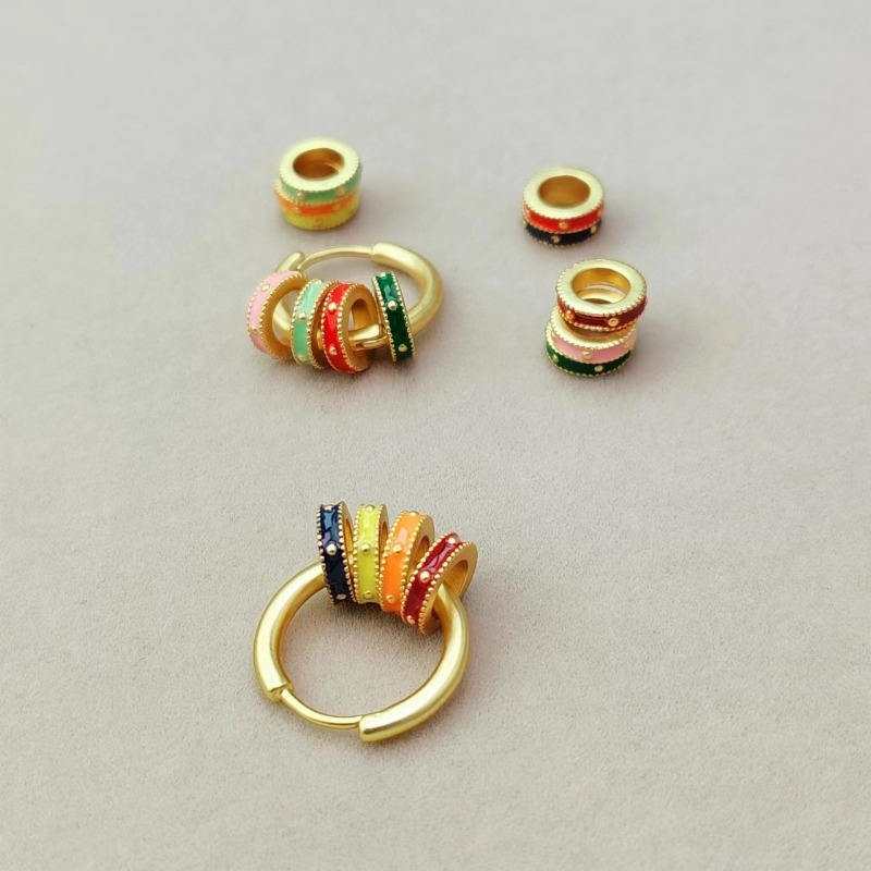 Retro Color Enamel Drip Glaze  - Ethnic Fashion Way incelemesi ve fiyatı
