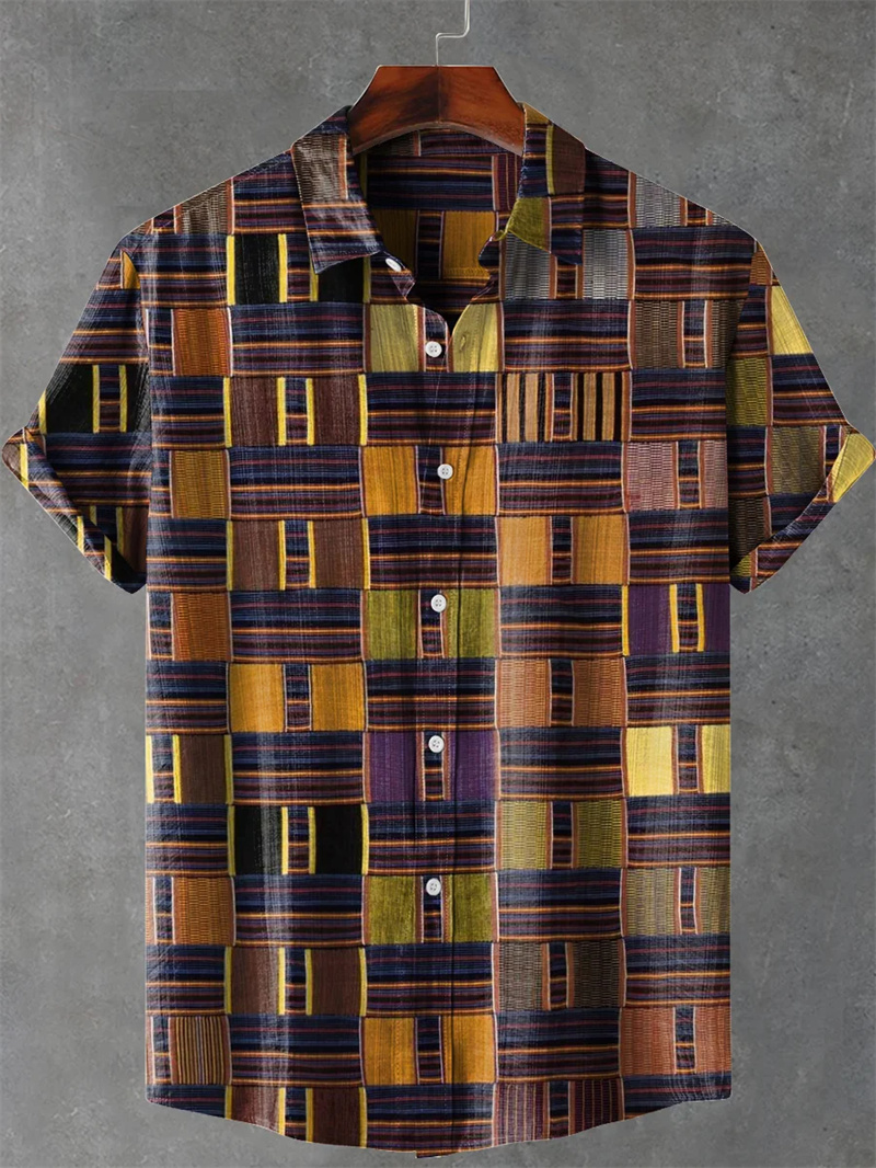 Men's Linen Shirt Vintage Shor - Ethnic Fashion World incelemesi ve fiyatı
