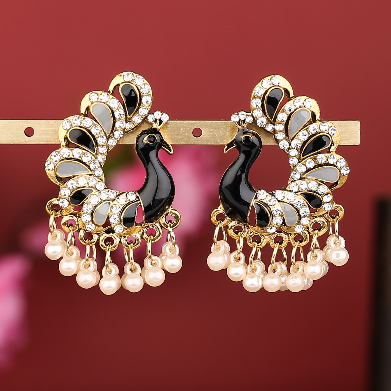 Cross-border earrings, peacock - Ethnic Fashion Sale incelemesi ve fiyatı