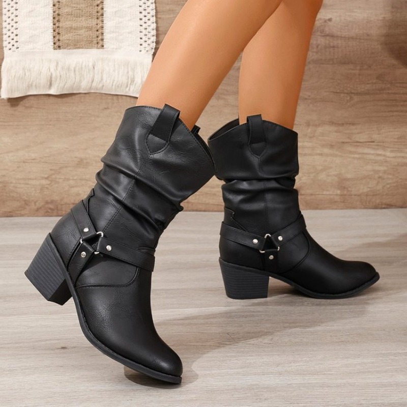 Womens Mid-Calf Boots Retro St - Ethnic Fashion For Women incelemesi ve fiyatı