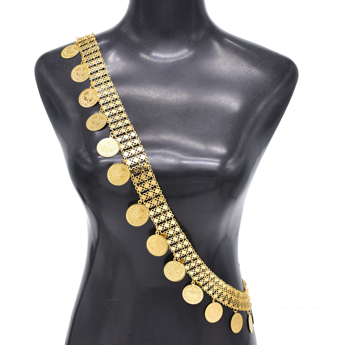 Gold Plated Simple Large Coins - Ethnic Indian Fashion incelemesi ve fiyatı